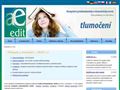 AEDIT.cz - překladatelské služby - překlady, tlumočení, lokalizace, publikace 